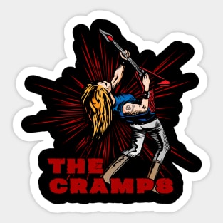 The cramps of vintage musicians Sticker